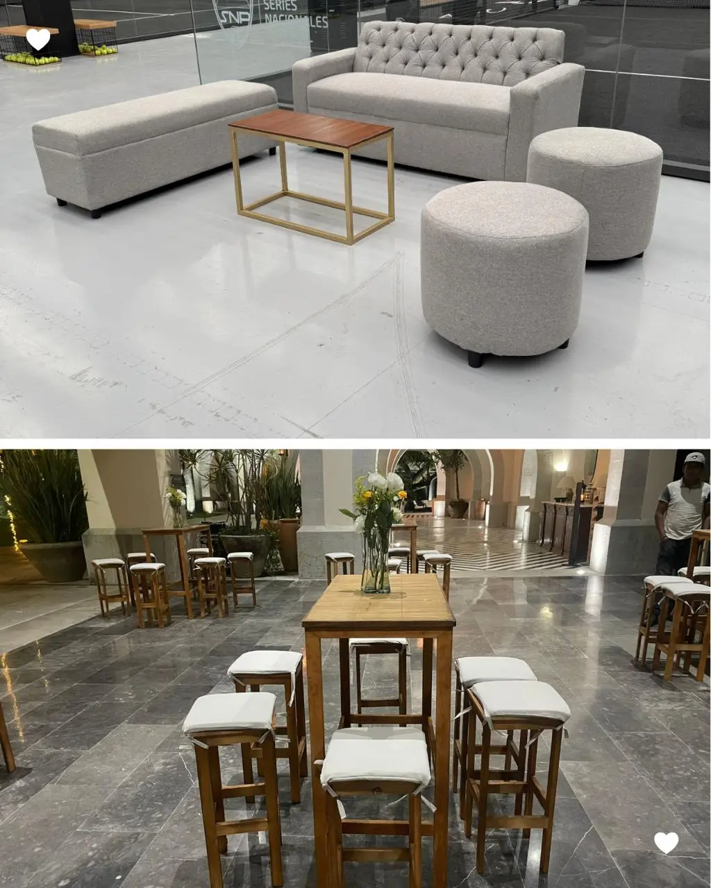 renta de salas lounge y periqueras de madera para eventos corporativos y sociales en guadalajara