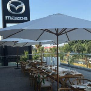Sombrillas para renta en eventos al aire libre en Guadalajara y Zapopan